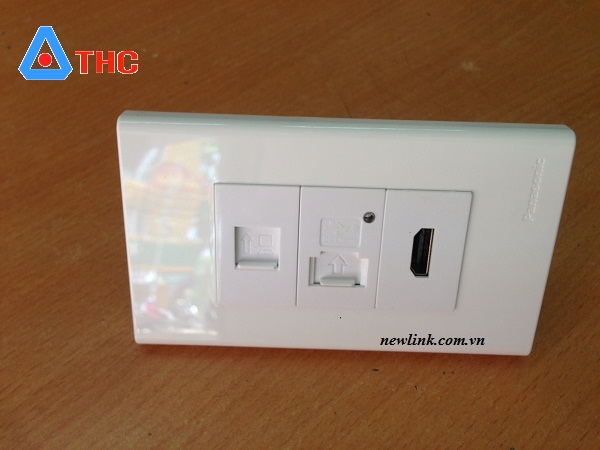 Wallplate Mạng+USB+ HDMI 